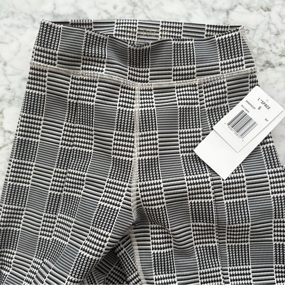 L*SPACE Knox Leggings Black and White Plaid - Picture 2 of 9